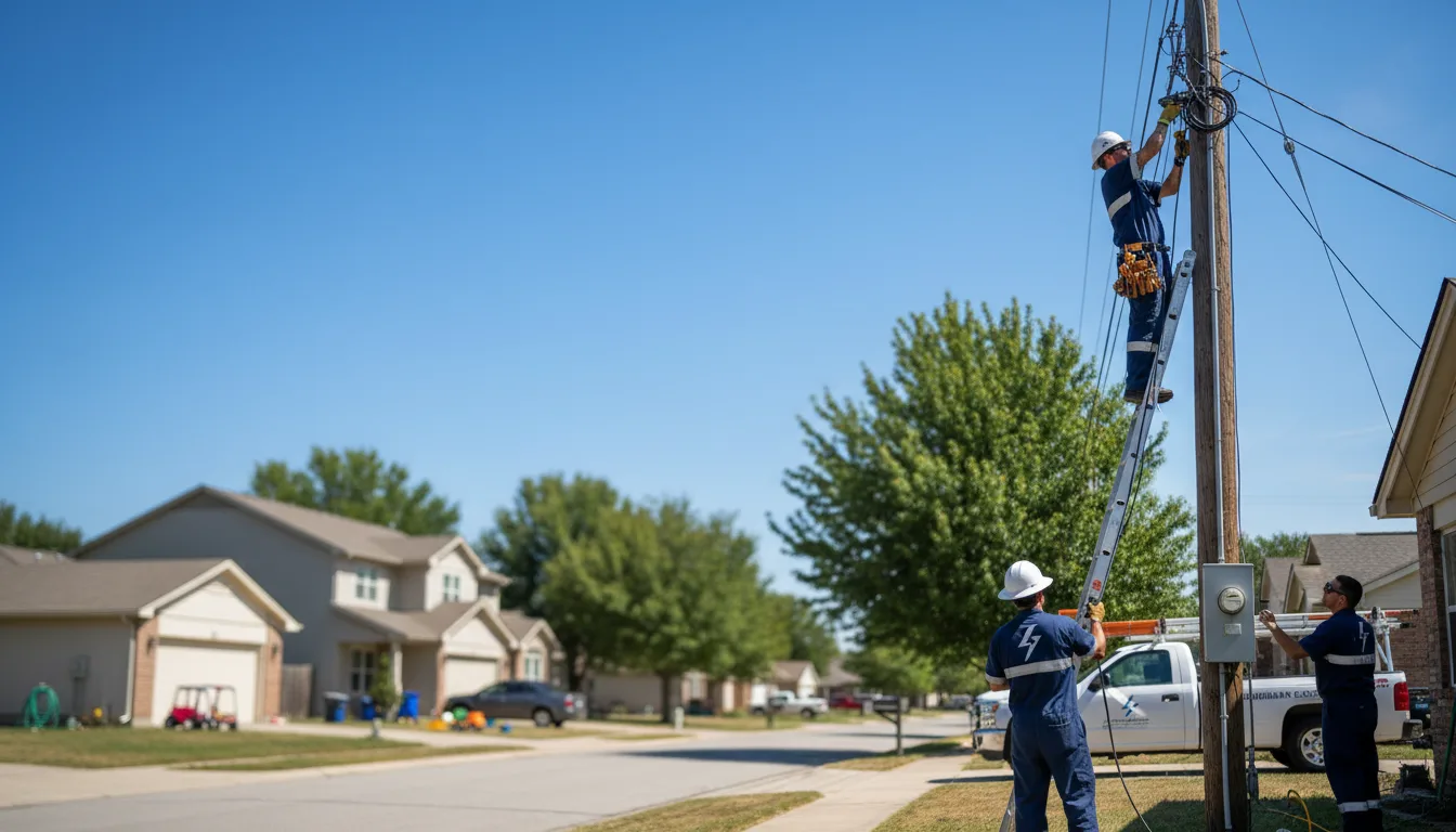 Residential electrician providing installation services in Bondsville, MA